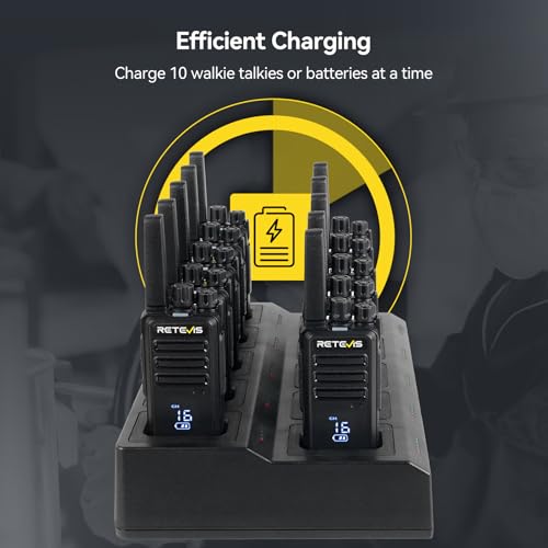 Image of Retevis RT68H 2 Way Radio Long Range,Rechargeable Walkie Talkies for Adults