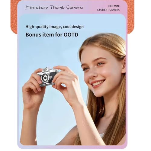 Image of Magnetic Selfie Screen with 3.97-Inch Display, 1250mAh Rechargeable Battery, Wireless Connection, USB-C, Magnetic Phone Back Camera Screen for iPhone & Android Smartphones (Miniature Camera)