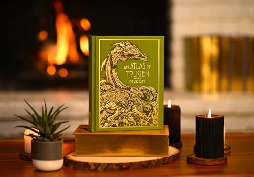 Image of Atlas of Tolkien Deluxe Edition - Tolkien Reference Book for All Ages, Illustrated Lord of the Rings Guide, Maps of Middle-earth (Deluxe Tolkien)