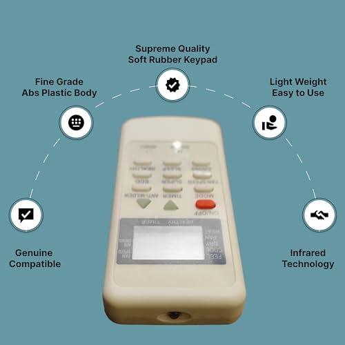 Image of ZIEVA Compatible with IFB AC Remote Control for 1.5, 1, 2 Ton Original - Air Conditioner Infrared Remote Controller with Backlight - Please Match The Original Remote (AC 135)