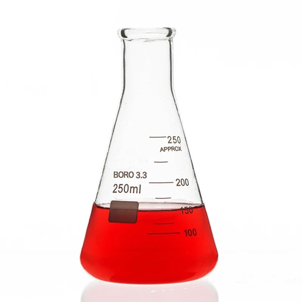 Laborausstattung und -bedarf Labor Großer Erlenmeyerkolben Glas 50ml-2000ml Erlenmeyerbecher