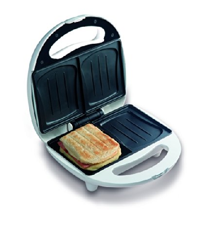 DO9041C Sandwich-Toaster backt 2 Sandwiches gleichzeitig in Muschelbackform, Backampel für optimale und gleichmäßige Backergebnisse, kein