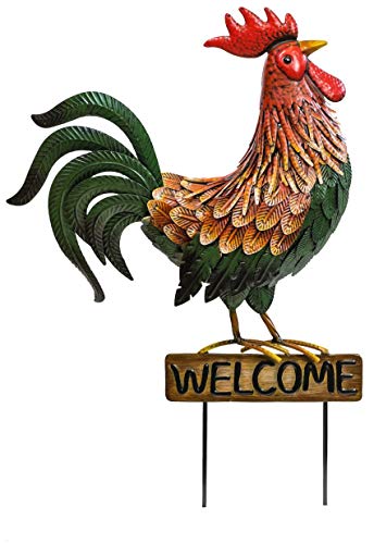 Fountasia - Figura Decorativa de Gallo de Bienvenida