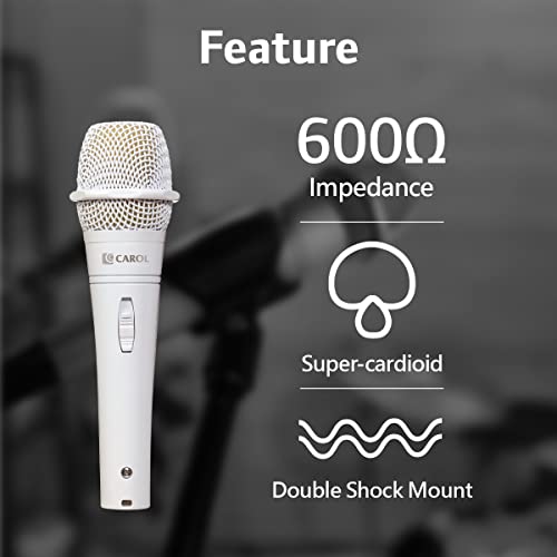 Carol Dynamic Microphone With Super-Cardioid E Dur-916S 40Th Anniversary, Optimized For All Vocal Applications, Minimizes Handling Noise Without Compromising Sound Quality (White Edition) #TOP2