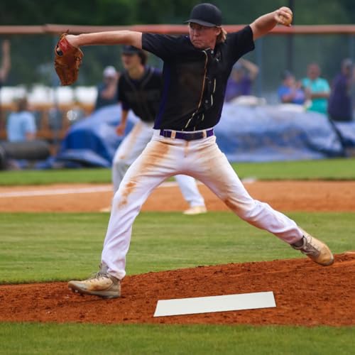 Plaque de base de baseball compacte et tapis de kickball blanc