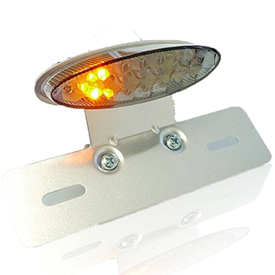 Amazon | ウインカー内蔵 オーバル LEDテールランプ スモーク