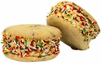 Jumbo Cookie Sandwich with Sprinkles - Individual Sized Frozen Dessert - 20 per box