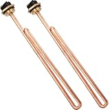 HE 90240 Heating Element Replacement Compatible with EcoSmart ECO 18 27 36, 9KW 240V 90240 Water Heater Element for Rheem Richmond iHeat Drakken Electric Tankless Water Heater-Screw-In, Copper, 2pcs
