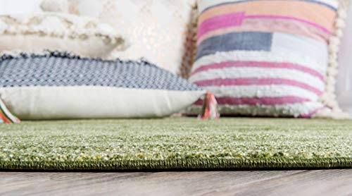 Tapete decorativo Unique Loom redondo 7'10" verde miniatura 3