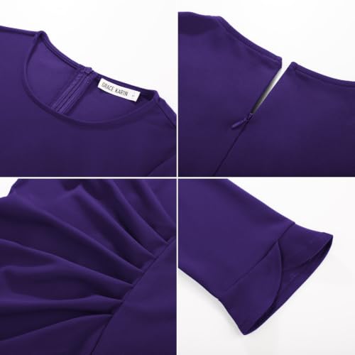 Image of GRACE KARIN Work Dresses for Women 3 /4 Sleeve Sheath Business Dress
