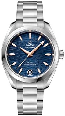 Omega Seamaster Aqua Terra Co-Axial Master Chronomter Automatic Blue Dial Ladies Watch 220.10.34.20.03.001