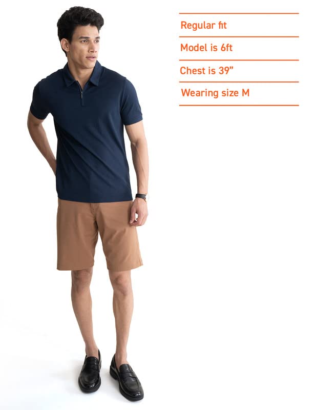 Image of DAMENSCH Men's Solid Regular Fit T-Shirt