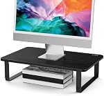 BESIGN MS01 Monitor Stand Riser, Height Adjustable Laptop Stand, Computer Monitor Stand for Monitor, Computer,Laptop,Printer (Black)