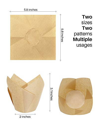 Muffin Liners, 250 Pcs Cupcake Liners, Grease-Proof Cupcake Wrappers of 3 Colors for Wedding and Birthday by DualFerv