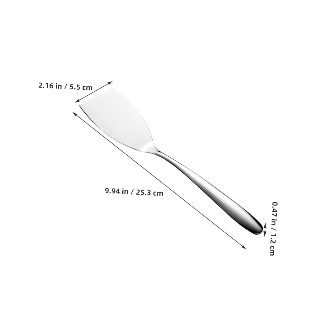 TOPBATHY 5set Spatola in Acciaio Tornitori Pinna Doppio Rack di Asciugatura Set Cucina Gadget Cucina Paletta Barbecue Pala per Cucina Pala da Cucina Acciaio Inossidabile Silver 2 Pezzi*5