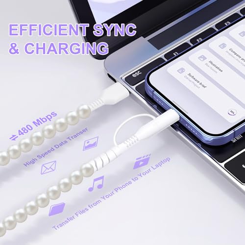 Image of Aolcev USB C Cable 66W 2 in 1 Multi USB to USB C Fast Charging Cable 3.3FT