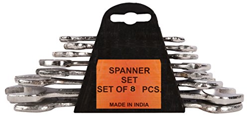 GOELX 8 Piece Spanner Combination Socket Set for Plumbing, Motor Work,etc - Heavy Duty Spanner Set for Domestic & Industrial Purpose !!