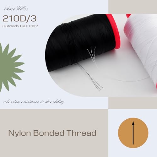 Hilo de Nylon 66 Bonded Heavy Duty 1500 Yardas Coral miniatura 4
