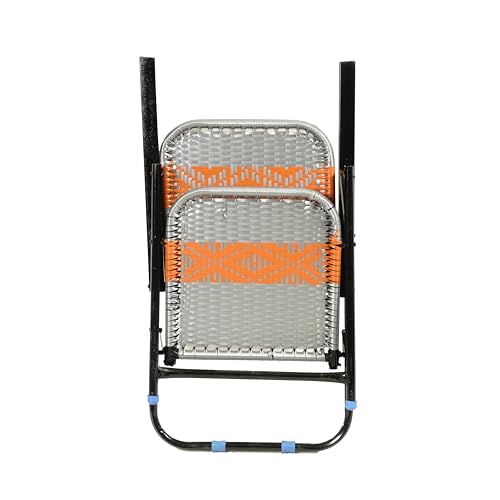 Image of Industries Work from Home (WFH) & Study from Home (SFH) Folding Chair with Strong Square Handle + 6 mm pad for Laptop and Reading (M-6) Iron, Multicolour