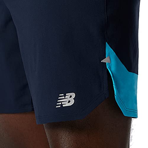 Image of New Balance Men's Impact Run 7 Inch Short, Black