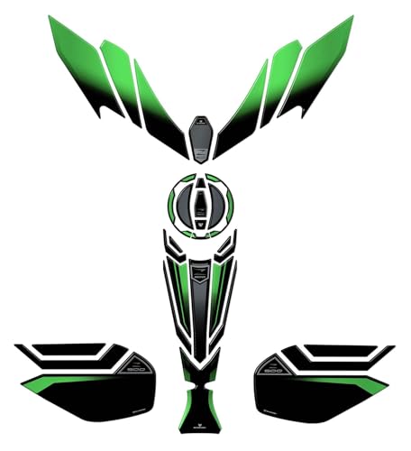 Grip de réservoir moto Kawasaki Z500 anti-chocs kit autocollant 3D