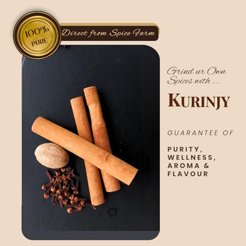 Image of Kurinjy Fruit Cake Whole Spices Mix | Cinnamon, Nutmeg & Clove | Ready to Grind | 100% Pure Kerala Spices | Hygienically Packed Resealable Pouch | For Christmas Baking, Festive Cooking & Gifting- 50g