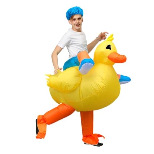 JASHKE Disfraz de Pato Disfraz Inflable Adulto Disfraces Hinchables Disfraz Pato Adulto
