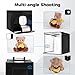Photo Light Box, 12/16/20/24/32 Inch Photography Light Box with CRI>95 120 Light Beads. Dimmable Shooting Tent Kit with White and Warm Light. 6 Color Backdrops Photo Booth for Studio Products Display