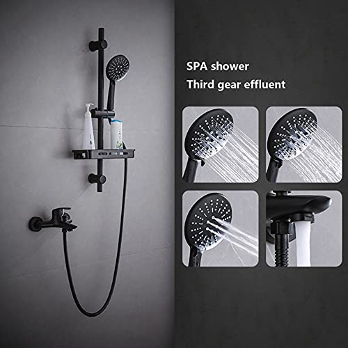 Robinet de douche mural avec étagère pour optimiser le rangement et la pression - 4