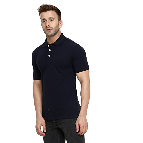 Image of CHKOKKO Men's Polo Cotton Regular Fit Half Sleeves T-Shirt with Pocket