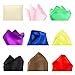 FELYSIK Men Pocket Squares Set for Suit Tuxedo, Satin Handkerchief Bulks Wedding Evening, Multi Color 20 Pack