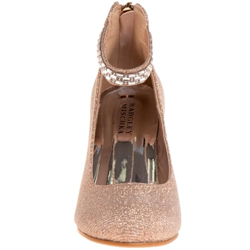 Badgley Mischka Girl's Ankle Strap Dress Pumps (Big Kid)4