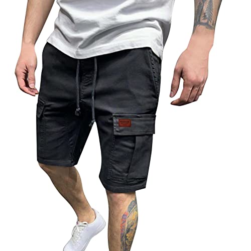 Short cargo homme en coton pour le travail et le jogging décontracté