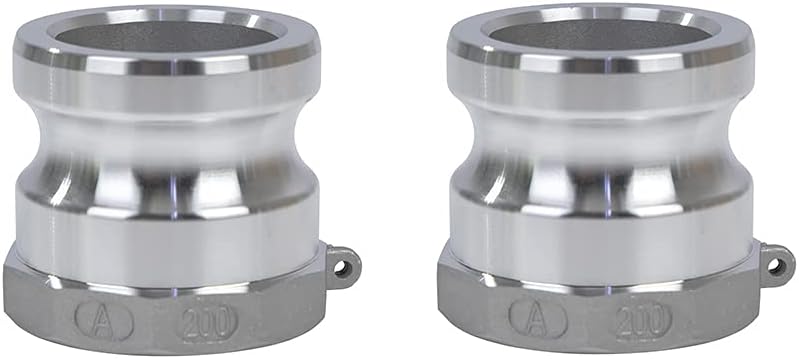 Quafwia 2″ Aluminum Cam Lock Fittings – Male Adapter & Female NPT