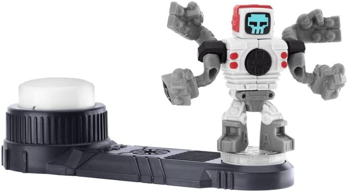 Miniatura 2 de Legends of Akedo Powerstorm Battle Giant Screenshot 2.0 Mini figura de acción de batalla con armadura de doble golpe Listo, lucha, golpe dividido.