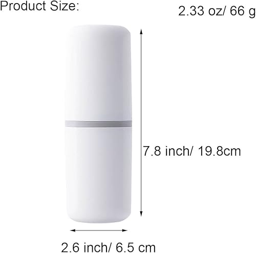 Miniatura 9 de 2 piezas de soporte de cepillo de dientes de viaje de plástico para cepillo de dientes portátil para viajes cepillo de dientes normal recipiente