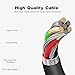 USB Mirco Headphones Charger Replacement for ZIHNIC, Soundcore Life Q20, iJoy Old Version, MUSICOZY, TUINYO, OneOdio A70, A11, MIDOLA, Gorsun Wireless Bluetooth Headphones Charging Cable Cord（Black）