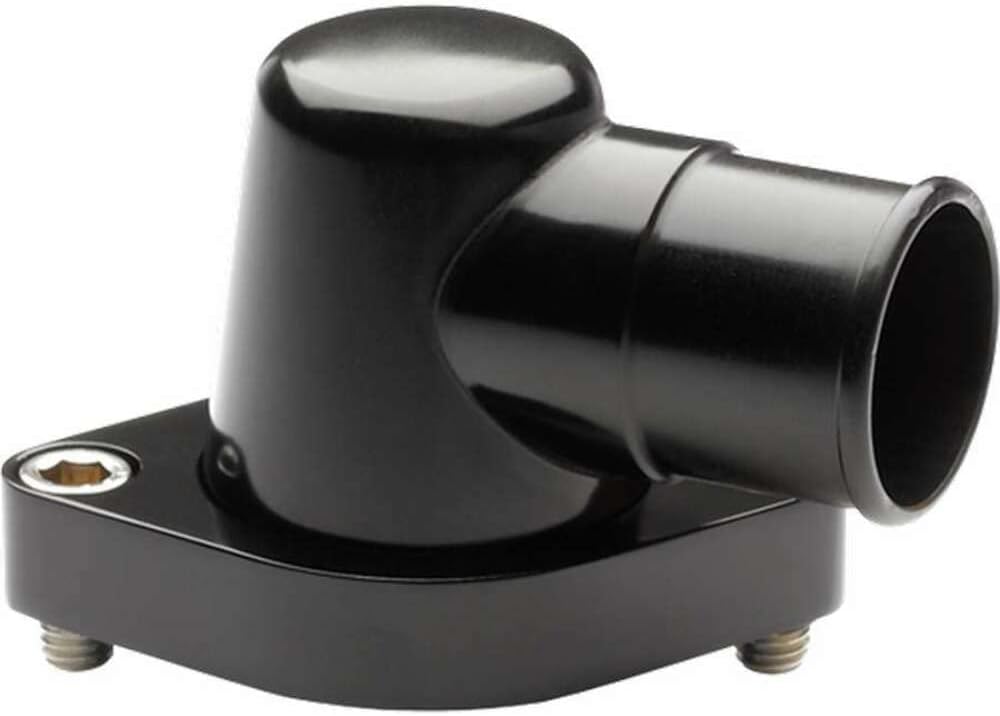 BILLET SPEC Thermostat Housing SB/BB Chevy (0 Degree), Black Anodized