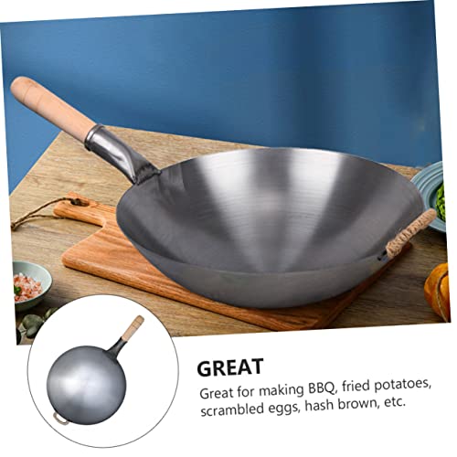 Wok de cocina KICHOUSE 1 unidad con mango gris miniatura 4