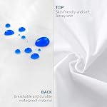 Pillow Protectors Queen 4 Pack, Waterproof Pillow Cover White, Bed Bug Proof Pillow Protector , Zippered Pillow Protectors 20 x 30 inch, Pillow Encasement
