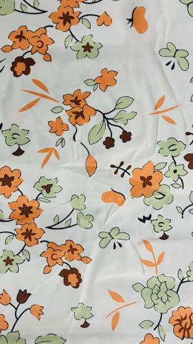 Image of 230 TC Glace-Cotton All Around Elastic Fitted Bedsheet, Elastic Fitted Bedsheet Single Size Bedsheet for Single Bed with 1 Pillow Cover, Size - 72 x 36 x 8 Inch Color