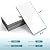 Vamos Tile 100-Piece Glossy Pure White Peel and Stick Backsplash Tile,3''x6'' PVC Subway Tile with Dark Gray Grout,Stick on Backsplash for Kitchen/Bathroom/Fireplace