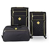 trolley rollen reparieren  Roadsign 3er Set Weichgepäck Trolley 4-Rollen M + L Koffer Reisetasche 60 cm