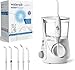 Waterpik Idropulsore Dentale Ultra Professional con 6 Testine e Sistema Avanzato di Controllo della Pressione con 10 Impostazioni, Strumento di Rimozione della Placca Dentale, Bianco (WP-660EU)
