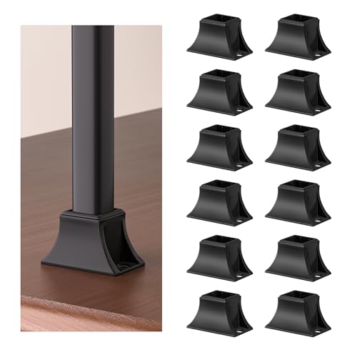 Antsky Iron Baluster Shoes 12 Pack, Level Shoes with Screw,