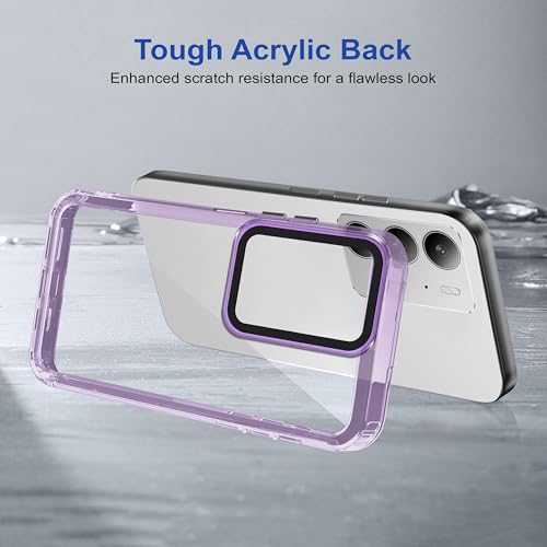 Image of Zapcase Back Case Cover for Poco M7 5G | Compatible for Poco M7 5G Back Cover | Case Cover with Camera Protection | (TPU + PC | Translucent Purple)