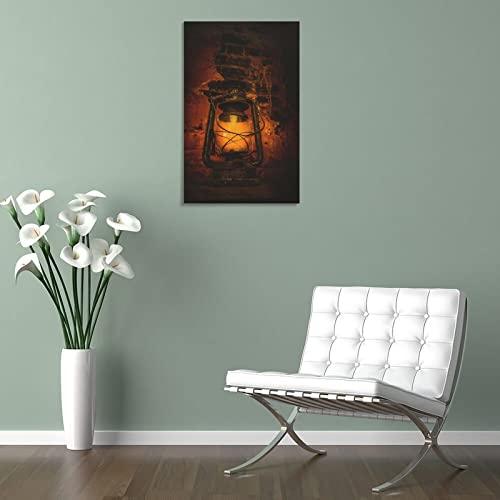 Vintage Posters Old Colonial Lantern Posters Cellar Eerie Landscape Posters Wall Art Paintings Canvas Wall Decor Home Decor Living Room Decor Aesthetic 24X36Inch(60X90Cm) Frame-Style #TOP4