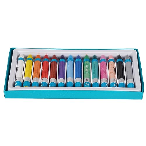 Image of Apsara Jumbo Wax Crayons - 14 Shades | Bright Colours | Jumbo Size for Better Grip | Bigger & Bolder Strokes | Non-Toxic | Safe for 3+ Age Children | 14 Shades in Each Pack, Ink Multicolor