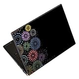 ノートパソコン スキンシール 13.3インチまで対応 汎用ステッカー 2枚セット LAVIE用 FMV用 LIFEBOOK用 Dynabook用 Lenovo用 Thinkbook用 IdeaPad用 HP用 Pavillon用 ENVY用 Elite用 Dell用 Vostro用 Inspiron用 VAIO用 花火 カラフル 013799