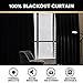 PrinceDeco Blackout Curtains for Bedroom 100% Blackout Thermal Insulated with White Liner Light Grey Curtains Grommet Linen Curtains 84 inches Long,Vertical Drapes Privacy for Bedroom,2 Panels